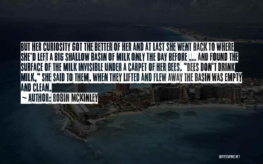 Robin McKinley Quotes: But Her Curiosity Got The Better Of Her And At Last She Went Back To Where She'd Left A Big