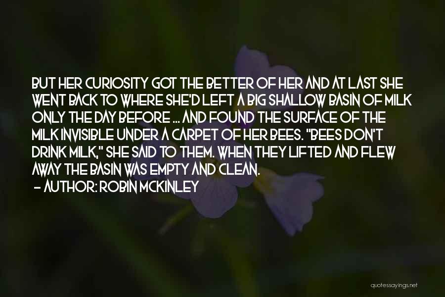 Robin McKinley Quotes: But Her Curiosity Got The Better Of Her And At Last She Went Back To Where She'd Left A Big