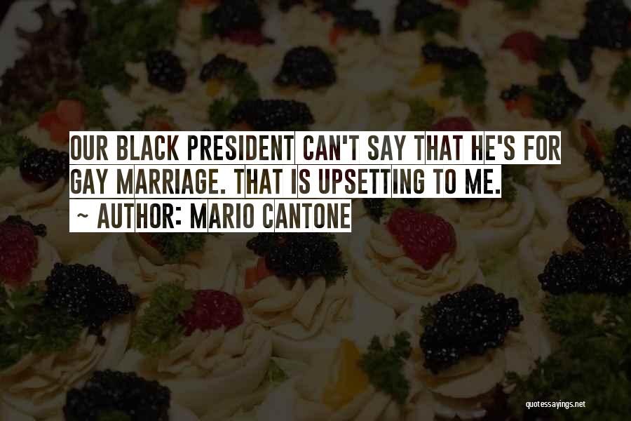 Mario Cantone Quotes: Our Black President Can't Say That He's For Gay Marriage. That Is Upsetting To Me.