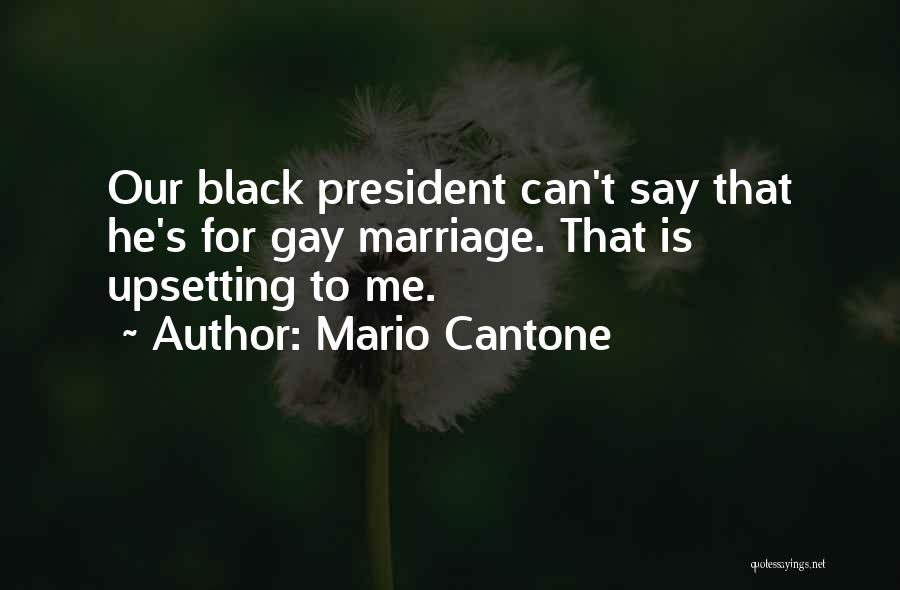 Mario Cantone Quotes: Our Black President Can't Say That He's For Gay Marriage. That Is Upsetting To Me.