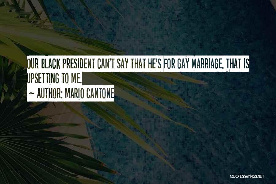 Mario Cantone Quotes: Our Black President Can't Say That He's For Gay Marriage. That Is Upsetting To Me.