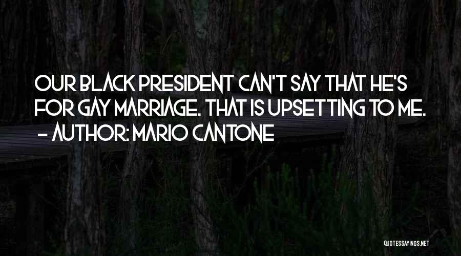 Mario Cantone Quotes: Our Black President Can't Say That He's For Gay Marriage. That Is Upsetting To Me.