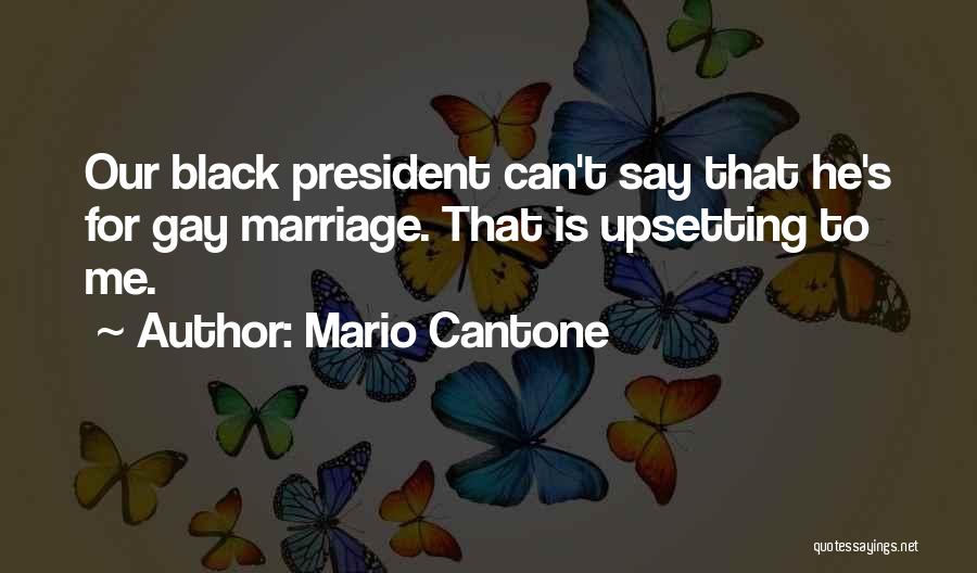 Mario Cantone Quotes: Our Black President Can't Say That He's For Gay Marriage. That Is Upsetting To Me.