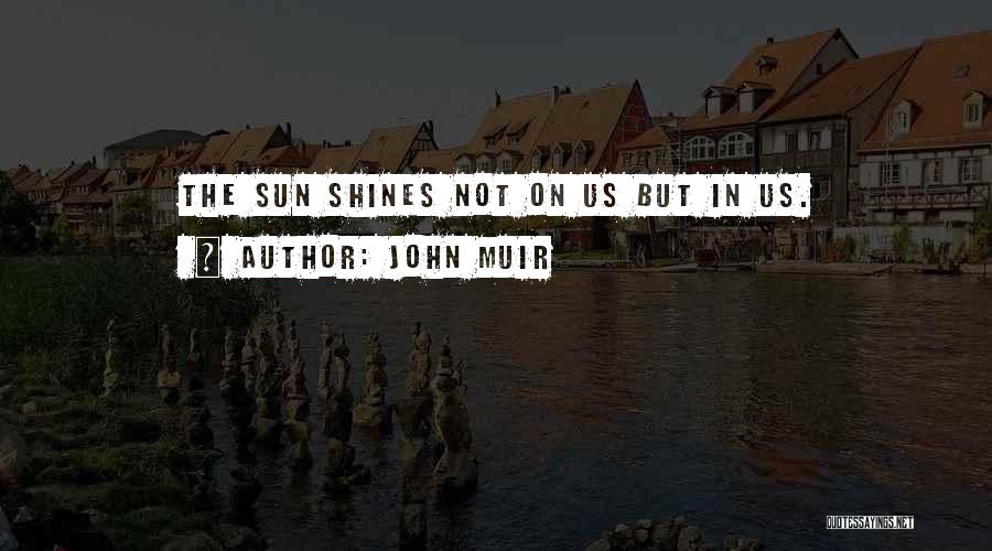 John Muir Quotes: The Sun Shines Not On Us But In Us.