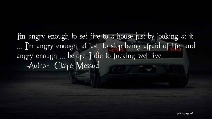 Claire Messud Quotes: I'm Angry Enough To Set Fire To A House Just By Looking At It ... I'm Angry Enough, At Last,