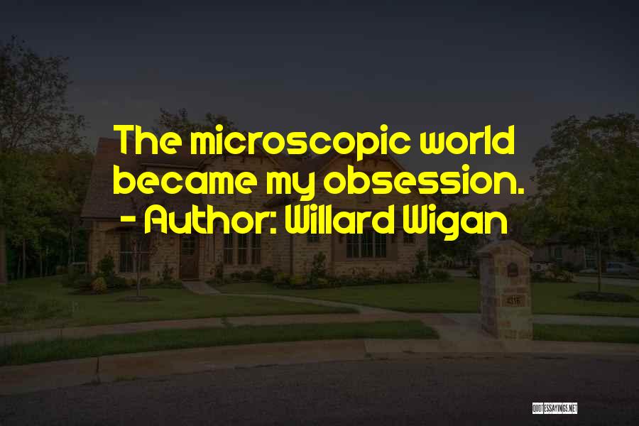 Willard Wigan Quotes: The Microscopic World Became My Obsession.