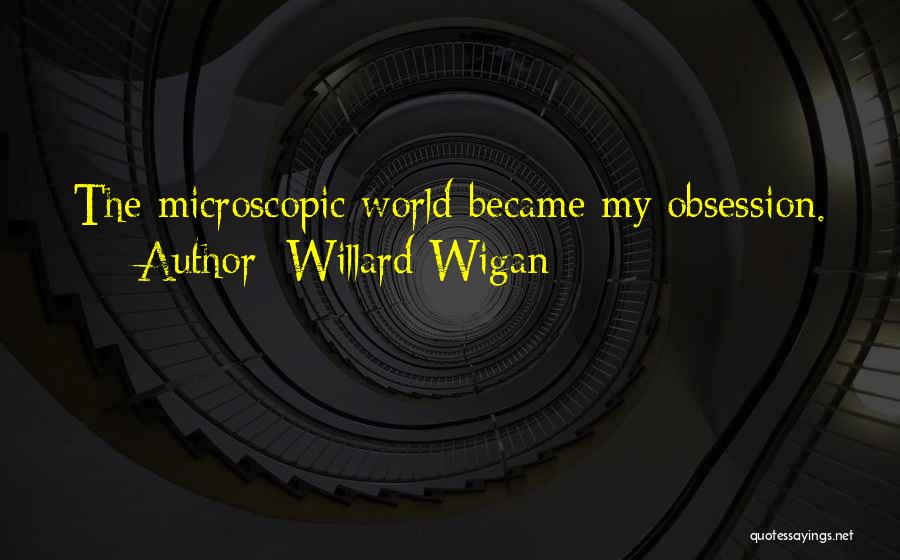 Willard Wigan Quotes: The Microscopic World Became My Obsession.