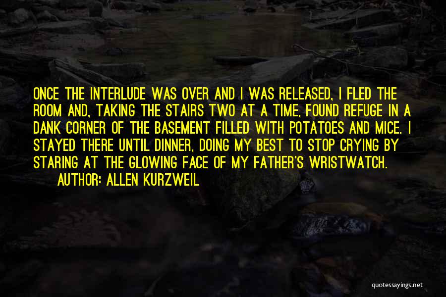 Allen Kurzweil Quotes: Once The Interlude Was Over And I Was Released, I Fled The Room And, Taking The Stairs Two At A