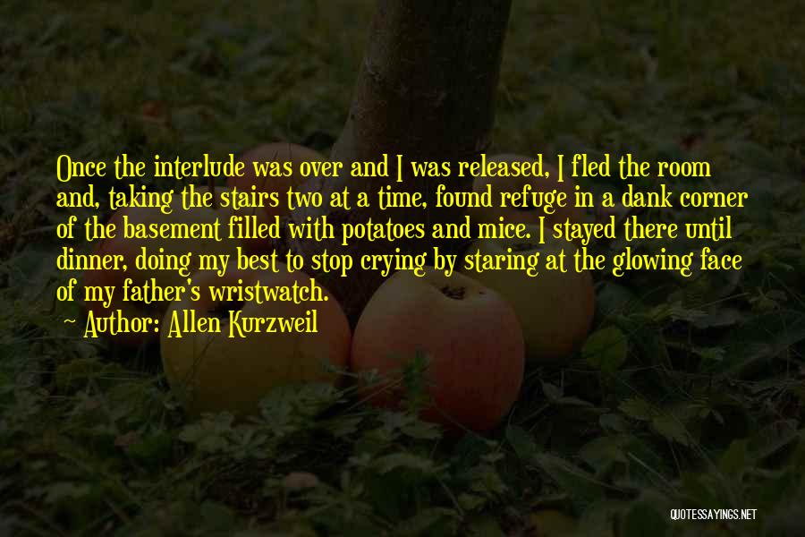 Allen Kurzweil Quotes: Once The Interlude Was Over And I Was Released, I Fled The Room And, Taking The Stairs Two At A