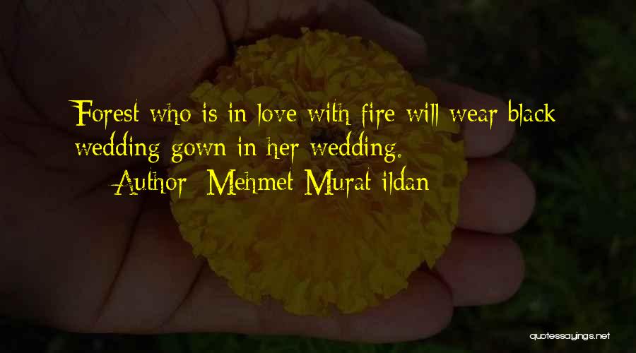 Mehmet Murat Ildan Quotes: Forest Who Is In Love With Fire Will Wear Black Wedding Gown In Her Wedding.