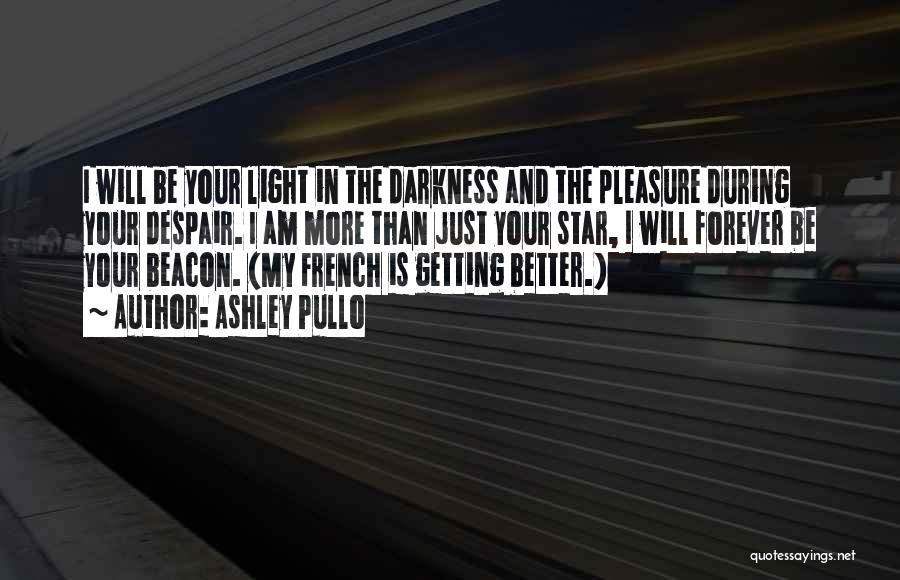 Ashley Pullo Quotes: I Will Be Your Light In The Darkness And The Pleasure During Your Despair. I Am More Than Just Your