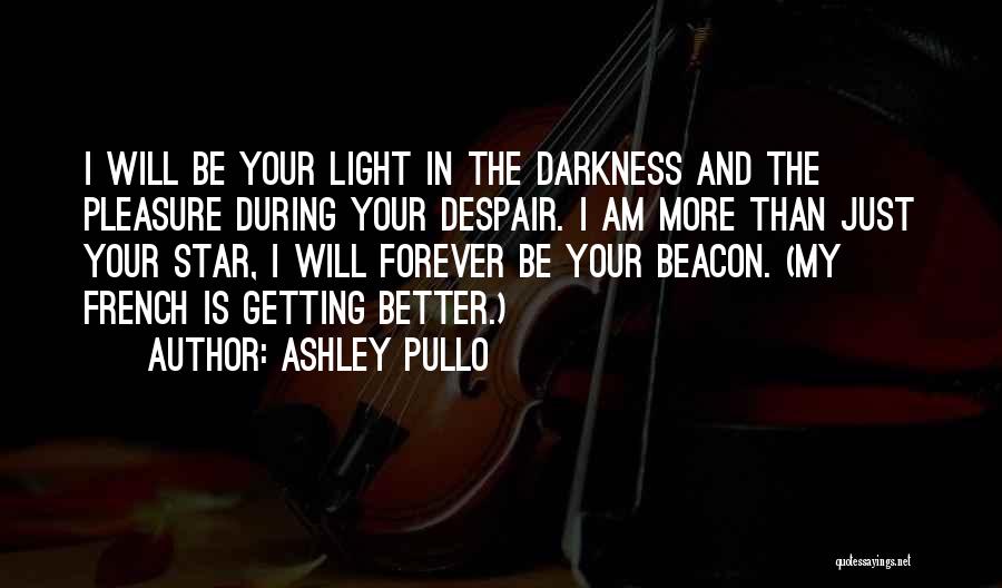 Ashley Pullo Quotes: I Will Be Your Light In The Darkness And The Pleasure During Your Despair. I Am More Than Just Your