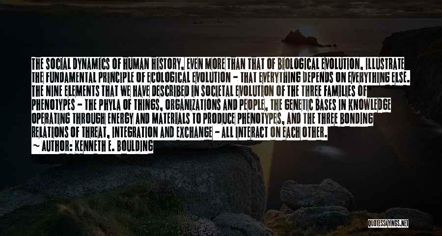 Kenneth E. Boulding Quotes: The Social Dynamics Of Human History, Even More Than That Of Biological Evolution, Illustrate The Fundamental Principle Of Ecological Evolution