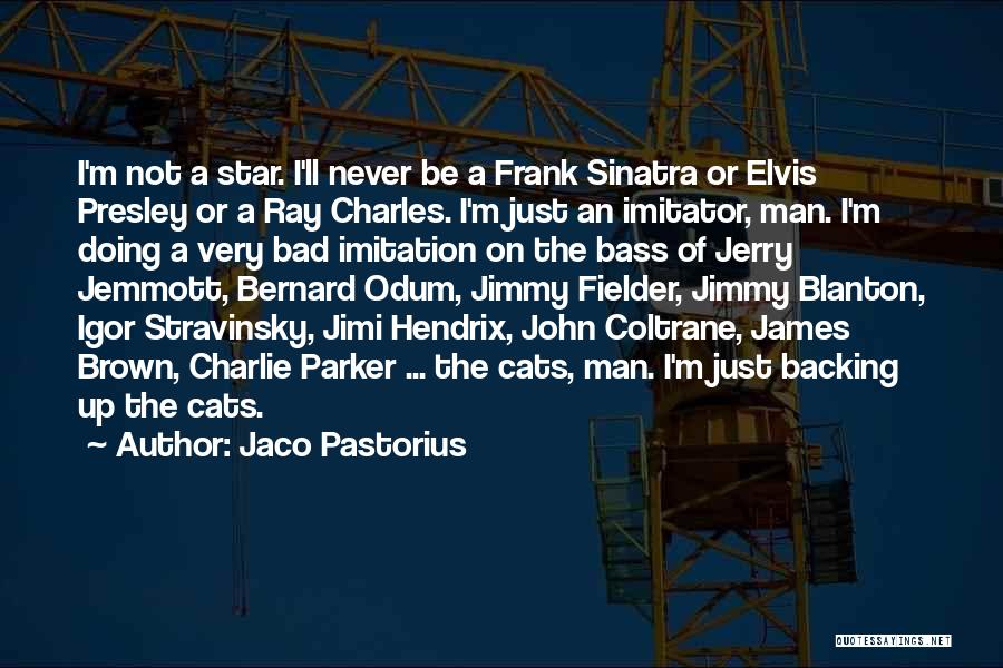 Jaco Pastorius Quotes: I'm Not A Star. I'll Never Be A Frank Sinatra Or Elvis Presley Or A Ray Charles. I'm Just An