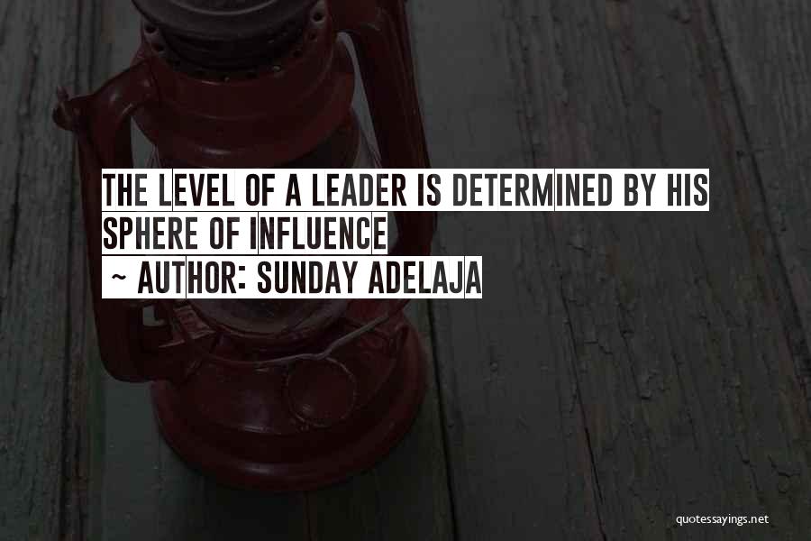 Sunday Adelaja Quotes: The Level Of A Leader Is Determined By His Sphere Of Influence