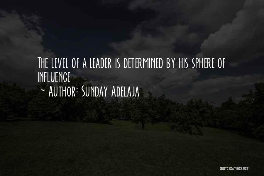 Sunday Adelaja Quotes: The Level Of A Leader Is Determined By His Sphere Of Influence
