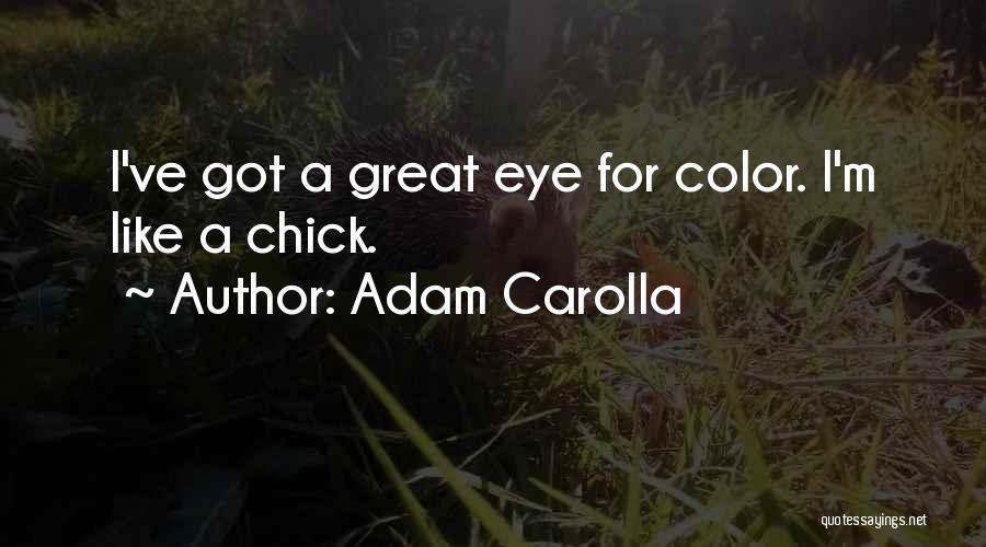 Adam Carolla Quotes: I've Got A Great Eye For Color. I'm Like A Chick.