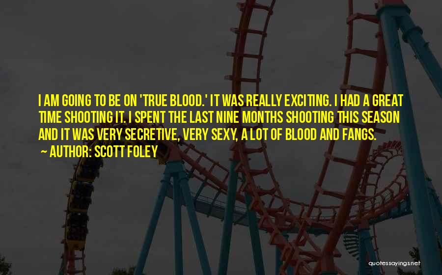 Scott Foley Quotes: I Am Going To Be On 'true Blood.' It Was Really Exciting. I Had A Great Time Shooting It. I