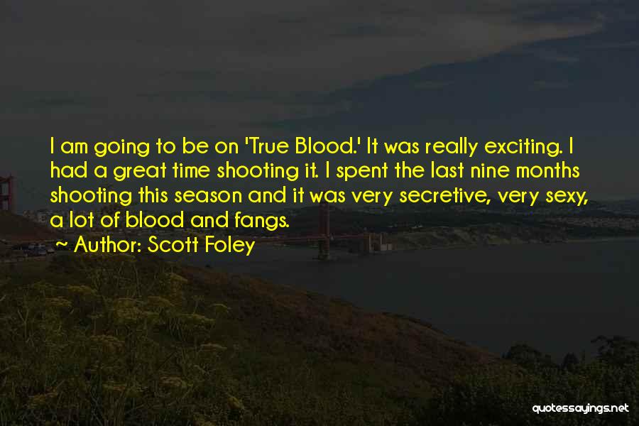 Scott Foley Quotes: I Am Going To Be On 'true Blood.' It Was Really Exciting. I Had A Great Time Shooting It. I