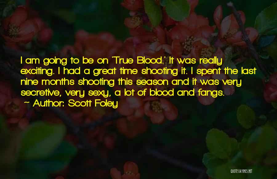 Scott Foley Quotes: I Am Going To Be On 'true Blood.' It Was Really Exciting. I Had A Great Time Shooting It. I