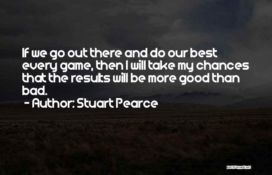 Stuart Pearce Quotes: If We Go Out There And Do Our Best Every Game, Then I Will Take My Chances That The Results