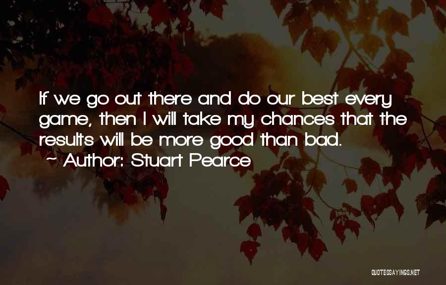 Stuart Pearce Quotes: If We Go Out There And Do Our Best Every Game, Then I Will Take My Chances That The Results