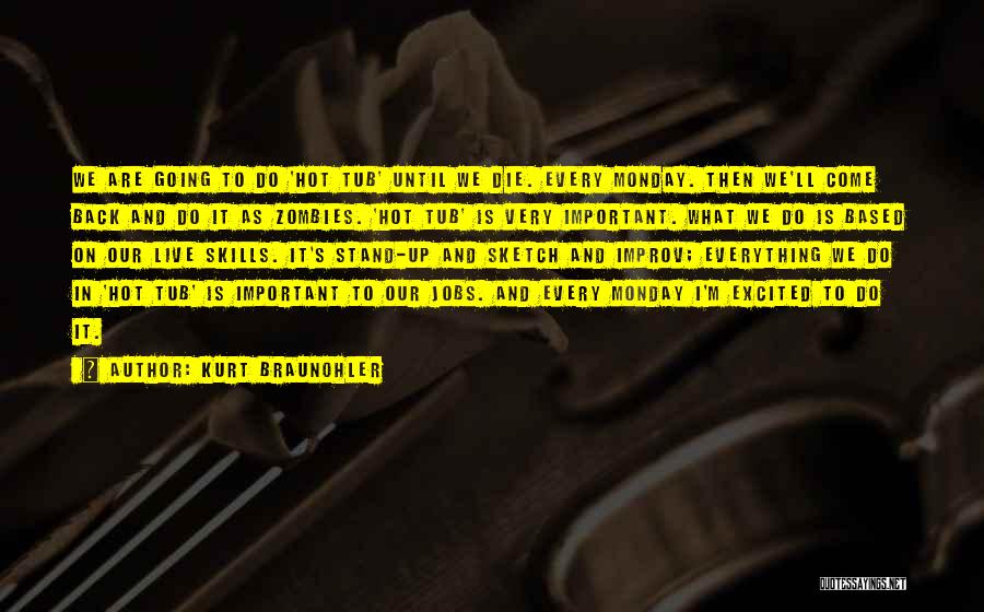 Kurt Braunohler Quotes: We Are Going To Do 'hot Tub' Until We Die. Every Monday. Then We'll Come Back And Do It As