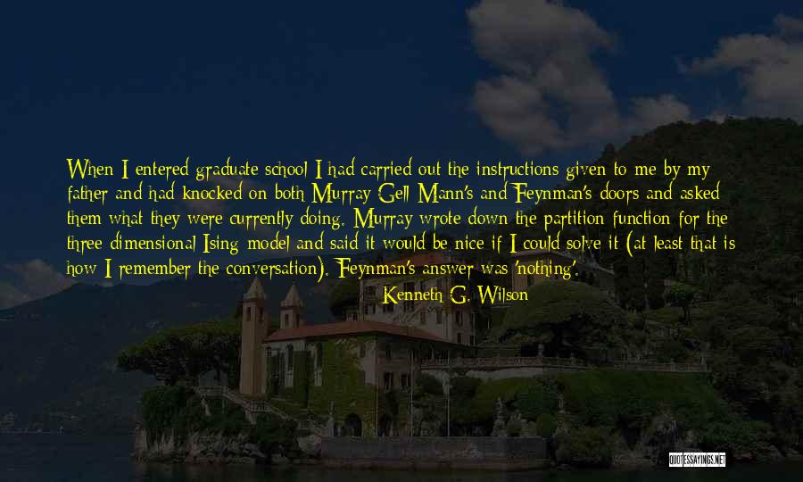 3 Dimensional Quotes By Kenneth G. Wilson 3 Dimensional Quotes By Kenneth G. Wilson
