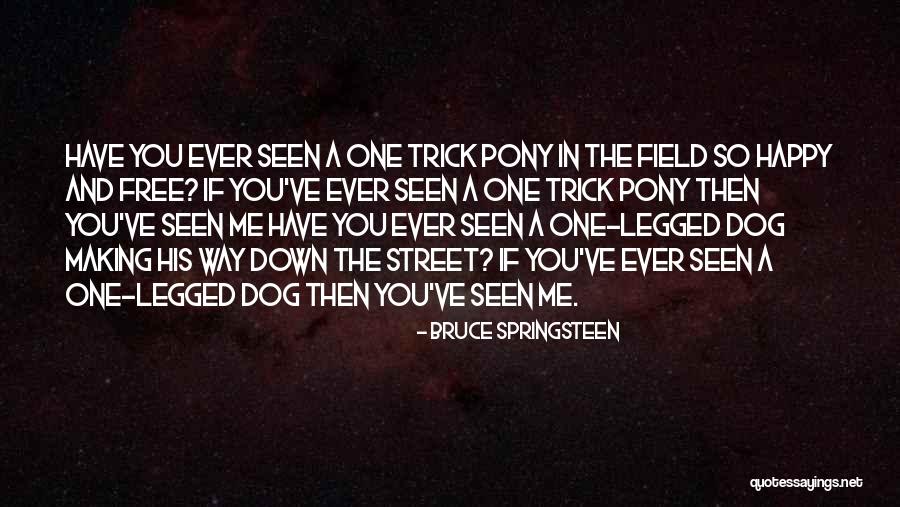 3 Legged Dog Quotes By Bruce Springsteen 3 Legged Dog Quotes By Bruce Springsteen