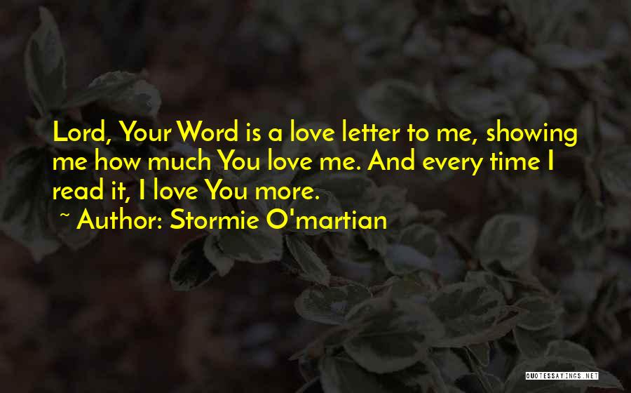 3 Letter Love Quotes By Stormie O'martian