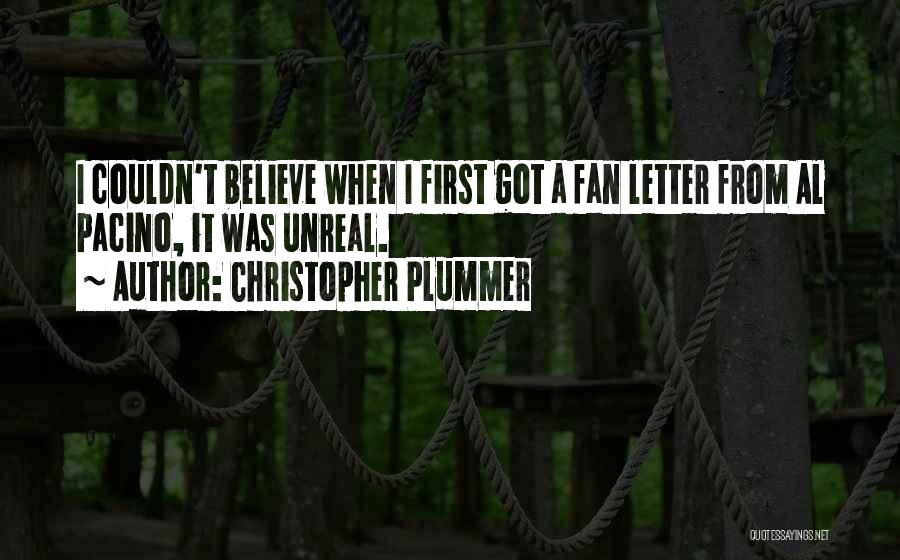 3 Letter Quotes By Christopher Plummer