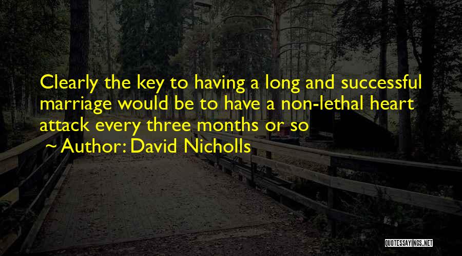 3 Months Of Marriage Quotes By David Nicholls