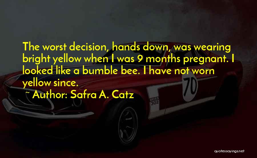 3 Months Pregnant Quotes By Safra A. Catz