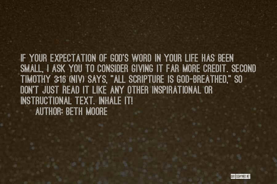 3 Word God Quotes By Beth Moore