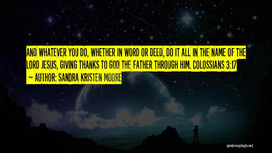 3 Word God Quotes By Sandra Kristen Moore