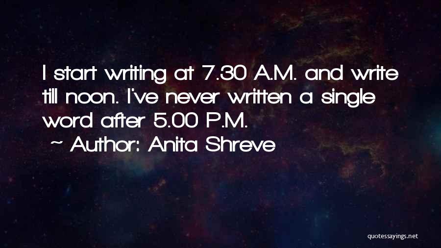 30 And Single Quotes By Anita Shreve