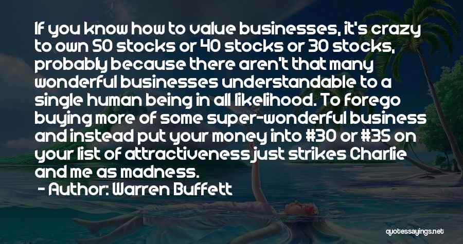 30 And Single Quotes By Warren Buffett