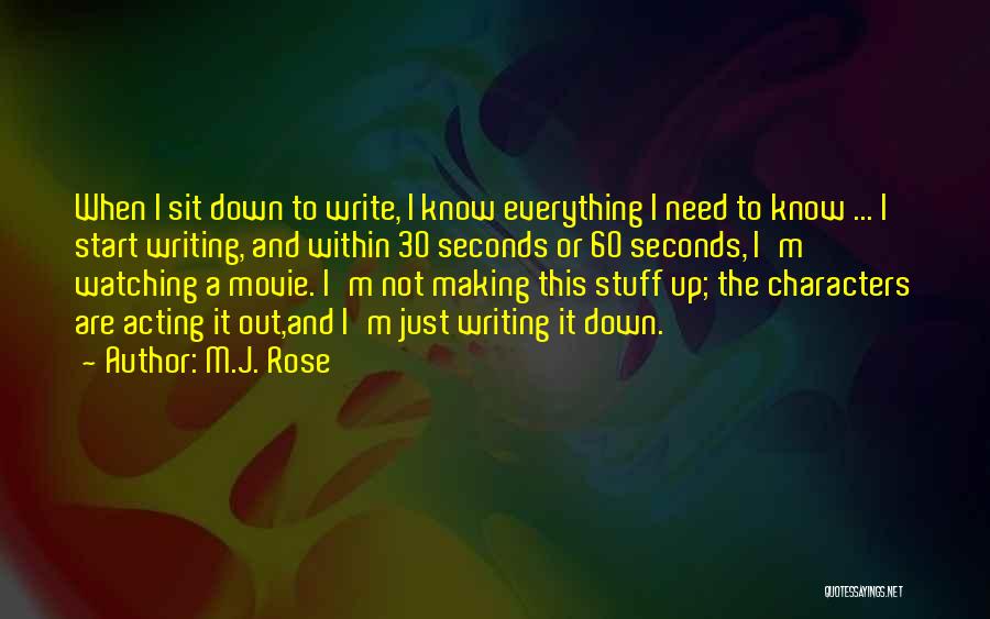 30 Characters Quotes By M.J. Rose