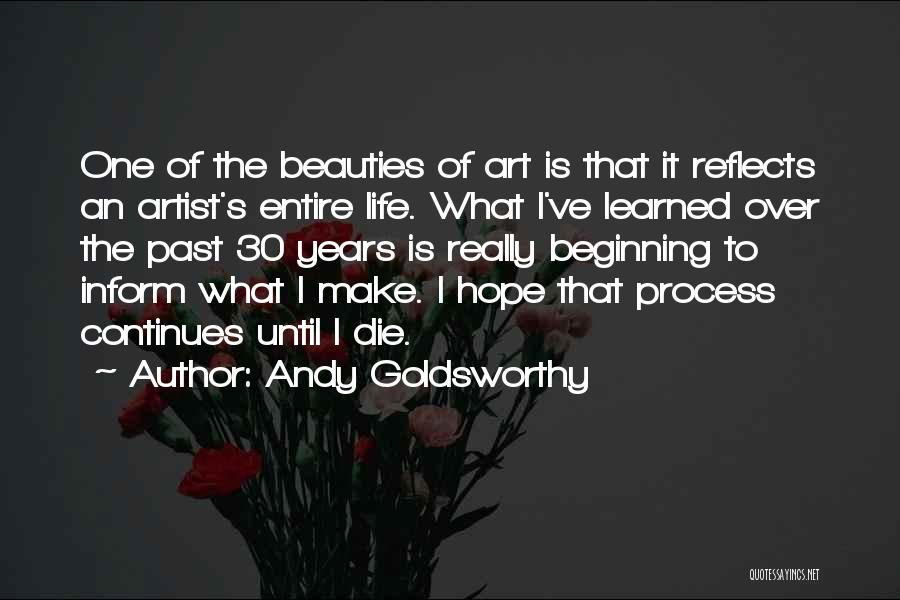 30 Years Of Life Quotes By Andy Goldsworthy