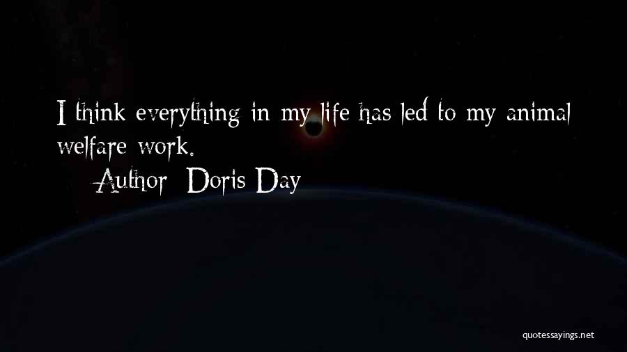 Doris Day Quotes: I Think Everything In My Life Has Led To My Animal Welfare Work.