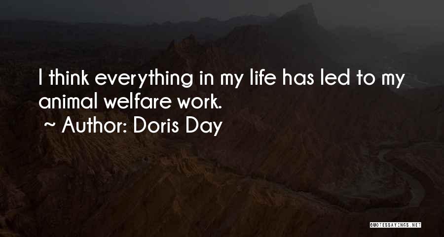 Doris Day Quotes: I Think Everything In My Life Has Led To My Animal Welfare Work.