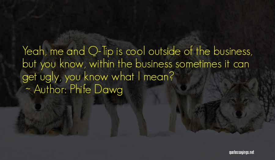 Phife Dawg Quotes: Yeah, Me And Q-tip Is Cool Outside Of The Business, But You Know, Within The Business Sometimes It Can Get