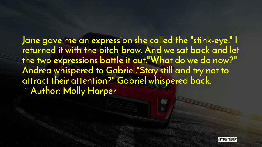 Molly Harper Quotes: Jane Gave Me An Expression She Called The Stink-eye. I Returned It With The Bitch-brow. And We Sat Back And