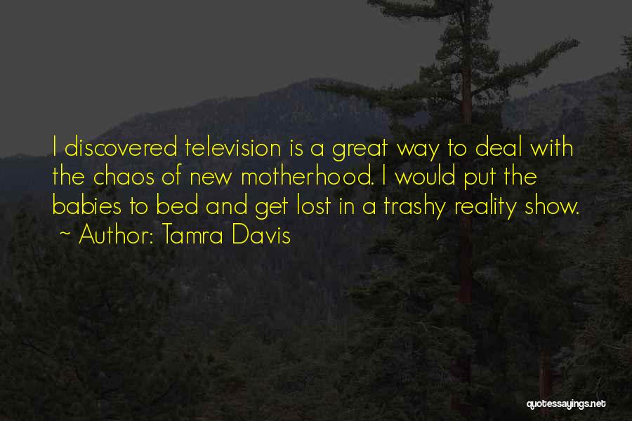Tamra Davis Quotes: I Discovered Television Is A Great Way To Deal With The Chaos Of New Motherhood. I Would Put The Babies