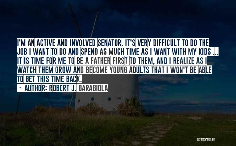 Robert J. Garagiola Quotes: I'm An Active And Involved Senator. It's Very Difficult To Do The Job I Want To Do And Spend As