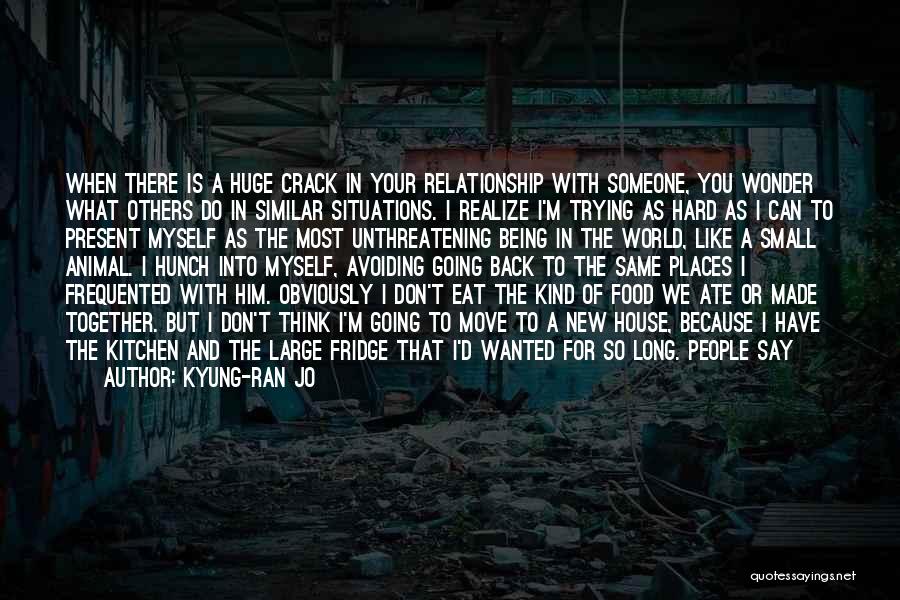 Kyung-ran Jo Quotes: When There Is A Huge Crack In Your Relationship With Someone, You Wonder What Others Do In Similar Situations. I