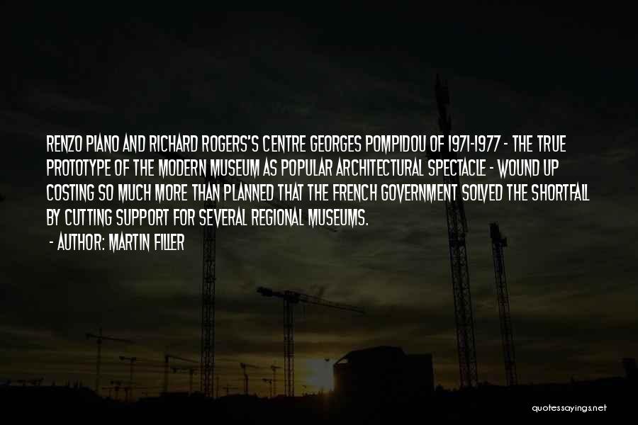 Martin Filler Quotes: Renzo Piano And Richard Rogers's Centre Georges Pompidou Of 1971-1977 - The True Prototype Of The Modern Museum As Popular