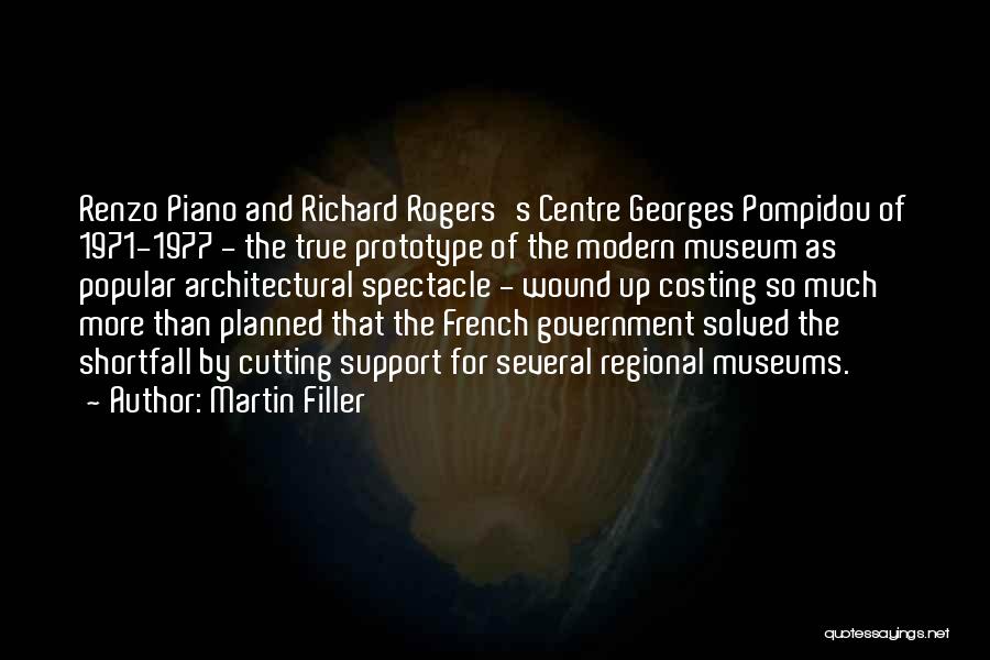 Martin Filler Quotes: Renzo Piano And Richard Rogers's Centre Georges Pompidou Of 1971-1977 - The True Prototype Of The Modern Museum As Popular