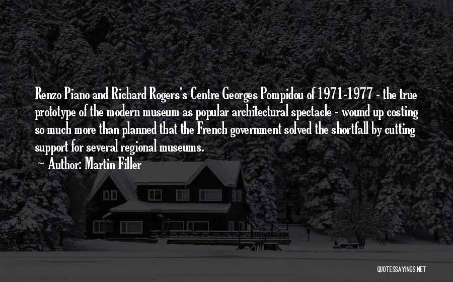 Martin Filler Quotes: Renzo Piano And Richard Rogers's Centre Georges Pompidou Of 1971-1977 - The True Prototype Of The Modern Museum As Popular