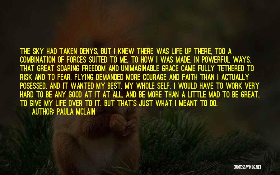 Paula McLain Quotes: The Sky Had Taken Denys, But I Knew There Was Life Up There, Too A Combination Of Forces Suited To